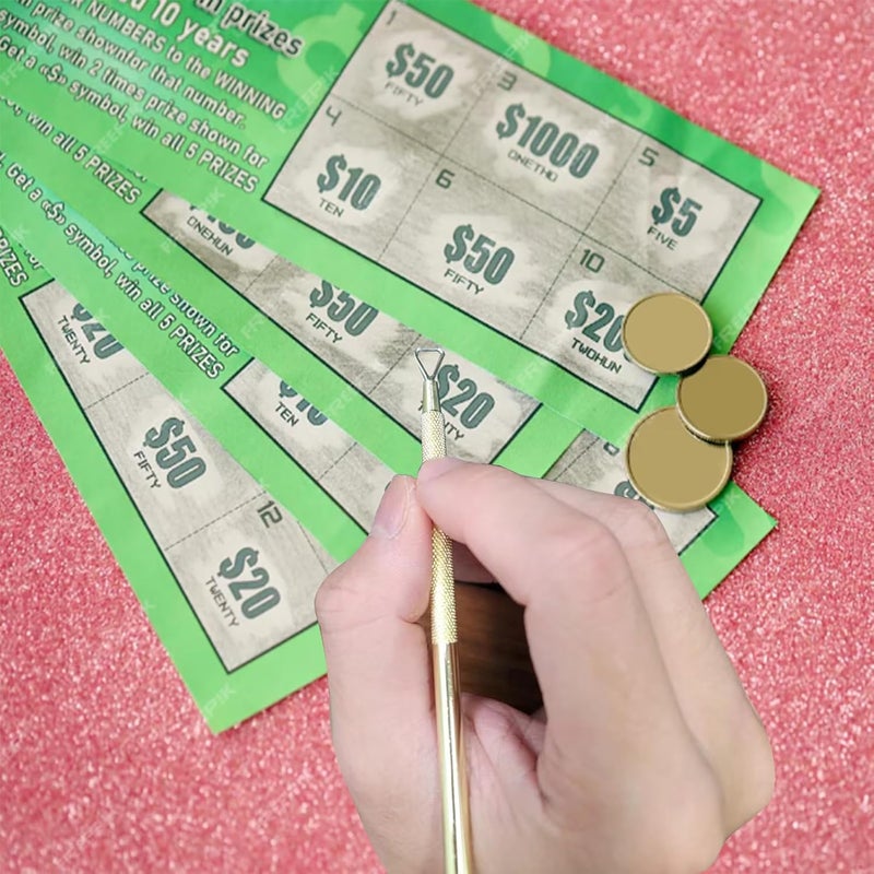 ESLINOP Lottery Ticket Scratcher Tool, Lottery Ticket Holders, Lottery Scratcher Tool, Scratch Off Tool Backscratchers for Adults, Scratch Off Stickers Lotto Scratcher Tool, Back Scratcher Metal Scraper Tool - Image 5